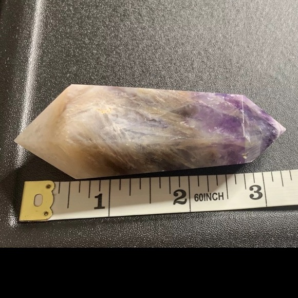BOGO1/2 Chevron Amethyst Double
Pointed Polished Crystal Tower
Wand Healing 82g - Picture 15 of 17
